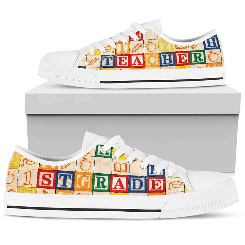 1St Grade Teacher Al Wooden Shoes Shoes, Teacher Shoes, Low Top Sneakers