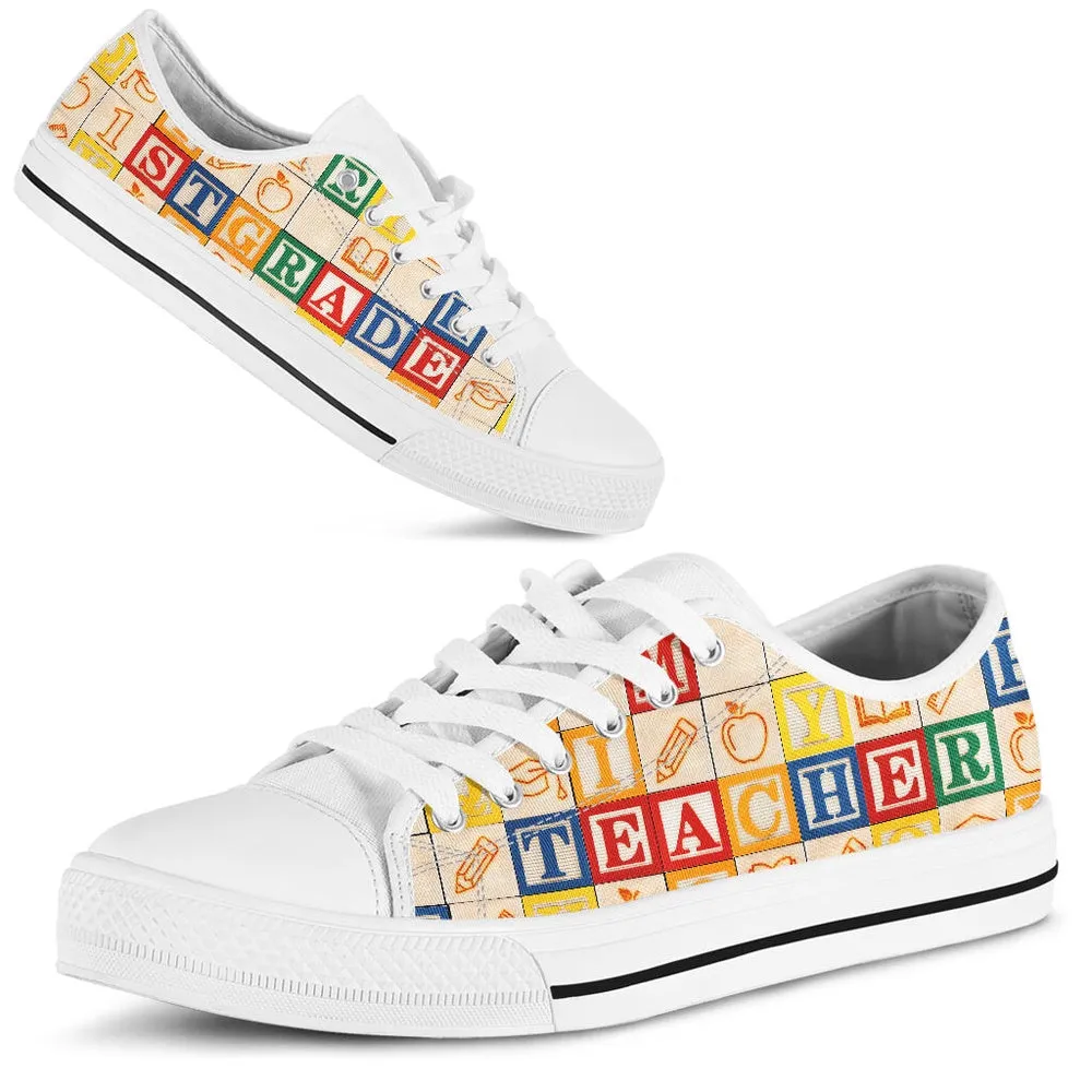 1St Grade Teacher Al Wooden Shoes Shoes, Teacher Shoes, Low Top Sneakers