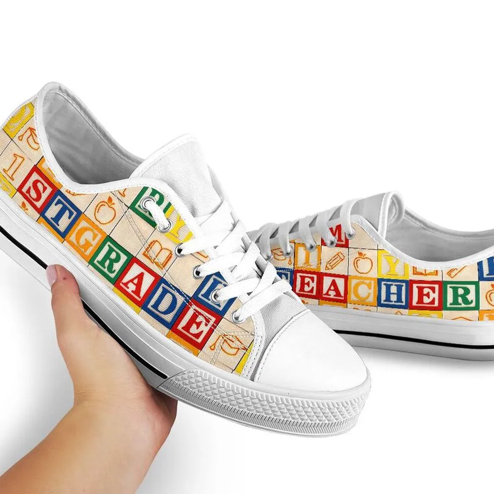 1St Grade Teacher Al Wooden Shoes Shoes, Teacher Shoes, Low Top Sneakers