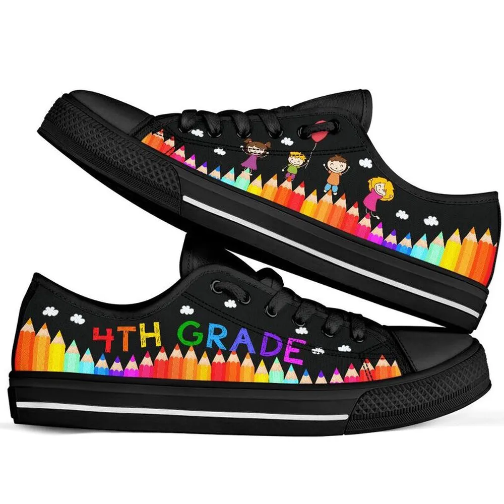 4Th Grade Abc Low Top Shoes, Teacher Shoes, Low Top Sneakers