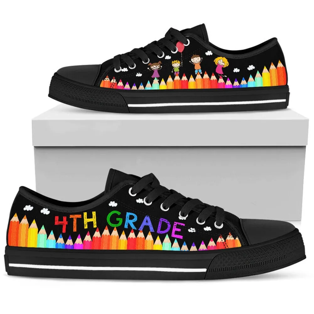 4Th Grade Abc Low Top Shoes, Teacher Shoes, Low Top Sneakers