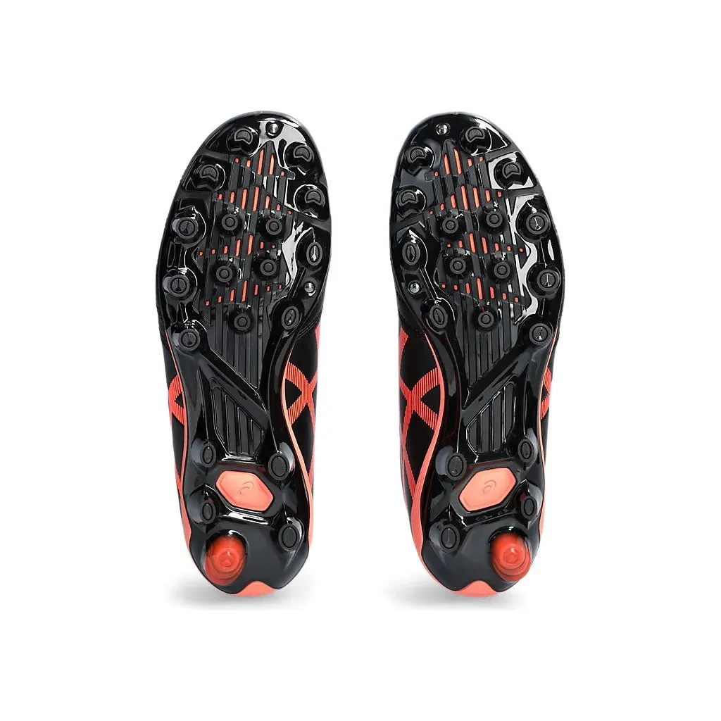 Asics DS Light Junior Football Boot Black/Flash Coral