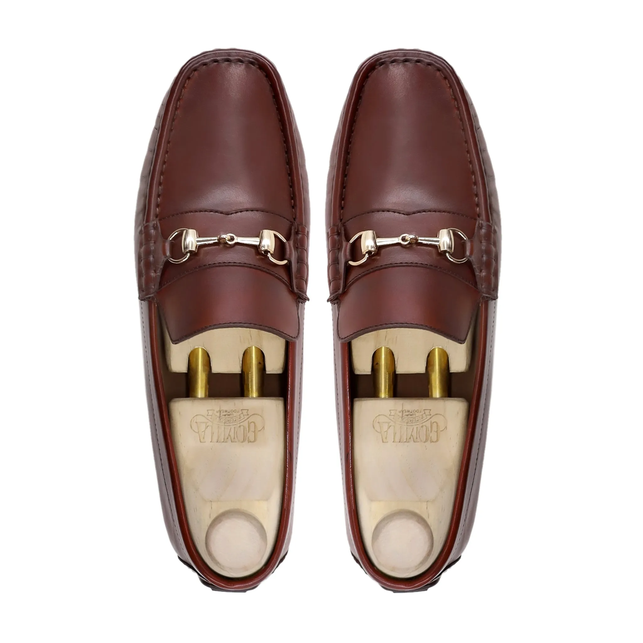 Audra - Men's Oxblood Calf Leather Driver Shoe