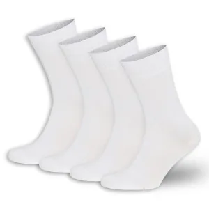 BAMBOOVEN Bamboo Diabetic Crew Socks (4 Pairs)