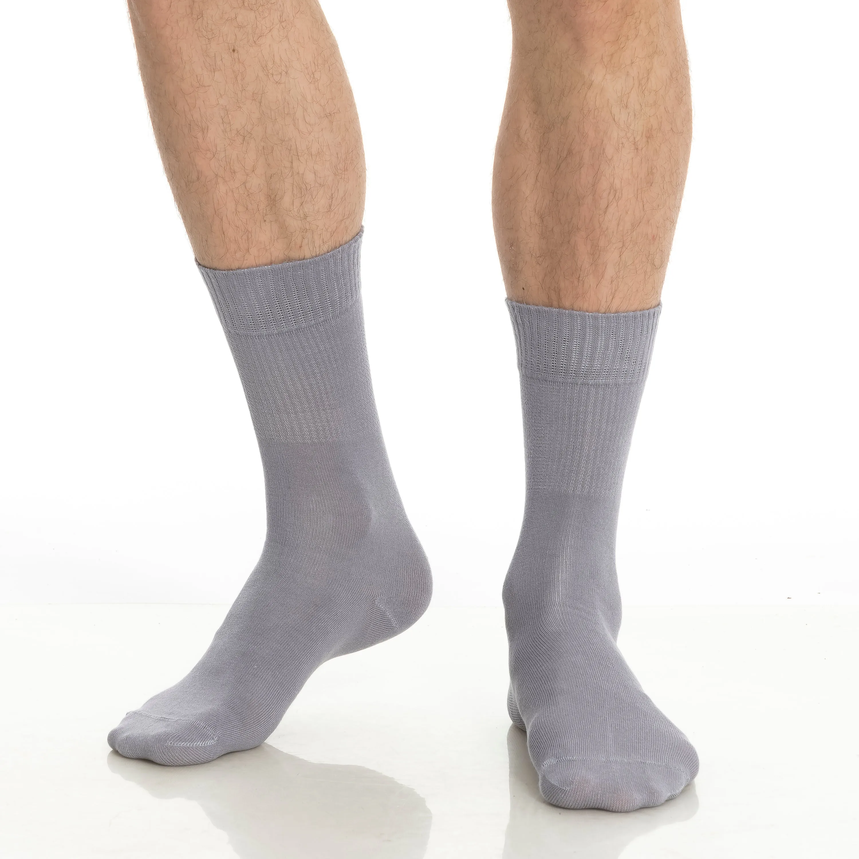 BAMBOOVEN Bamboo Diabetic Crew Socks (4 Pairs)