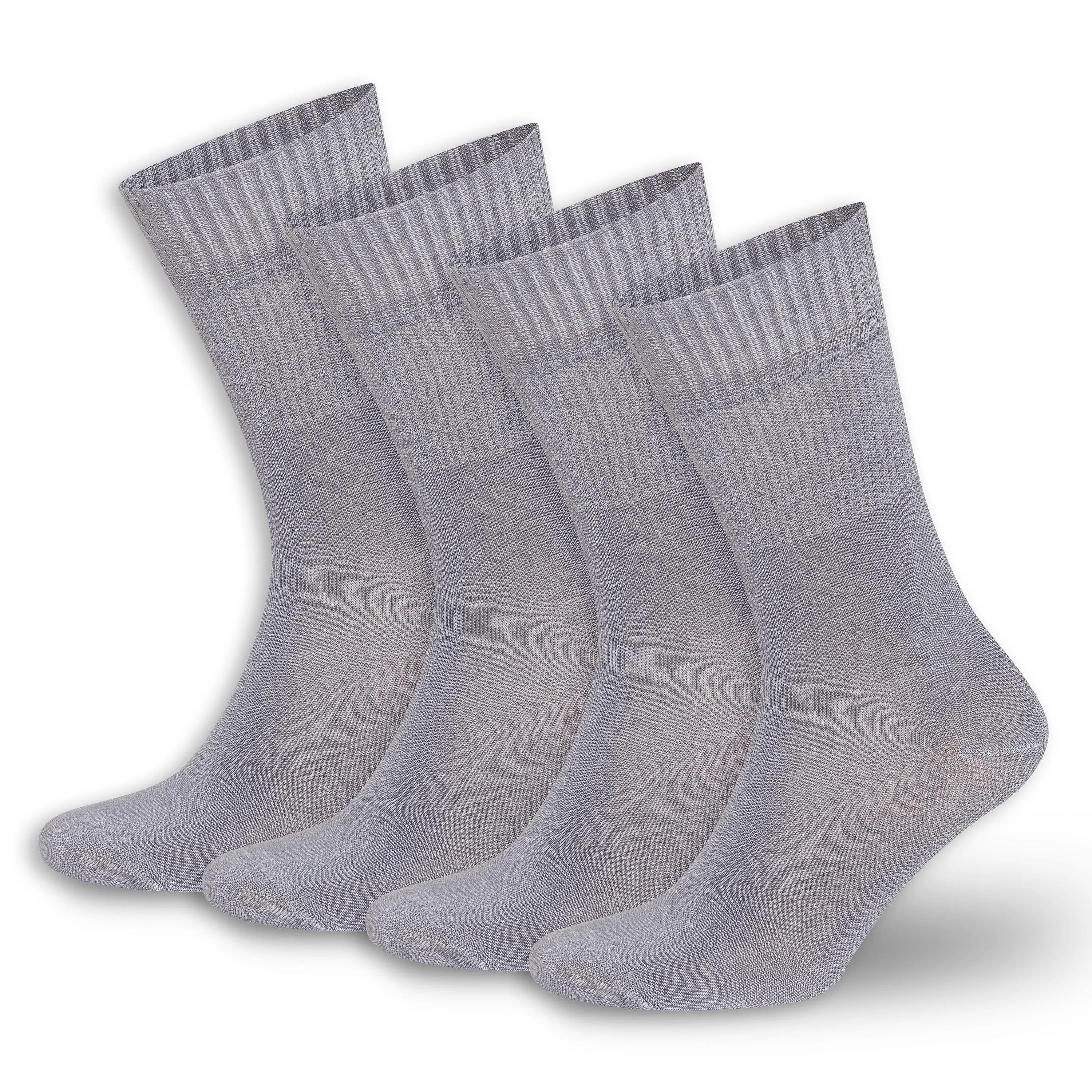 BAMBOOVEN Bamboo Diabetic Crew Socks (4 Pairs)