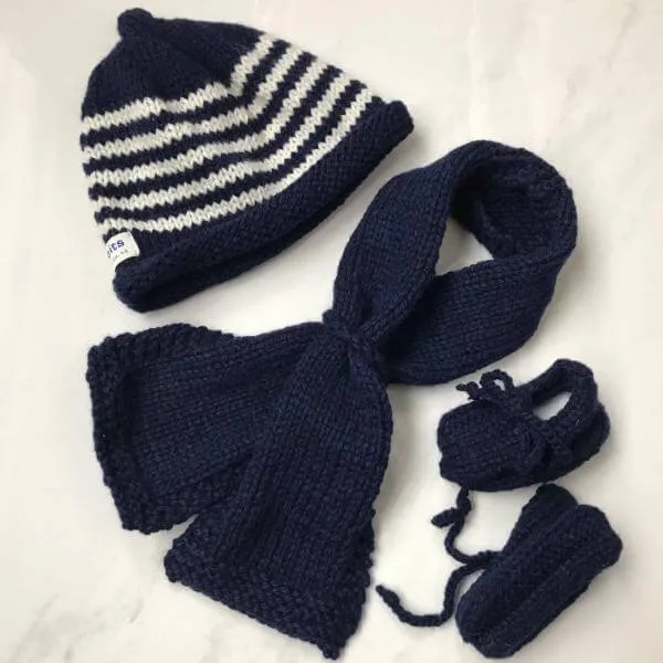 Beanie, Scarf & Loafers Set