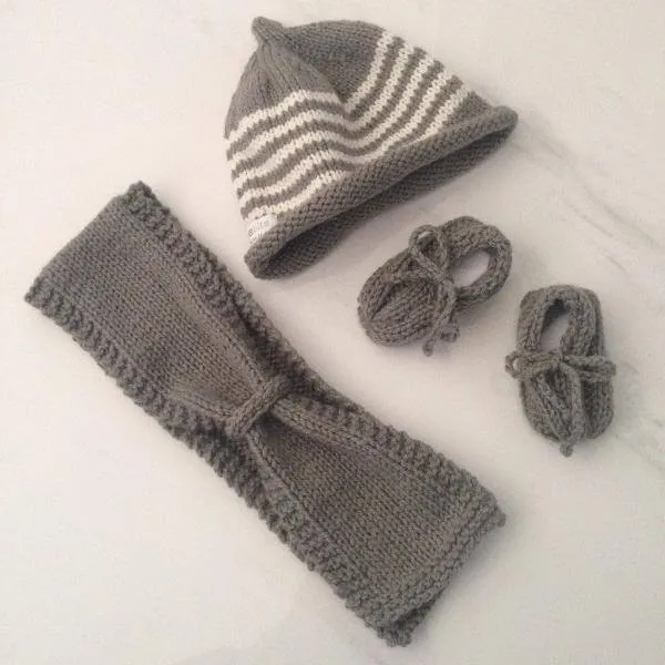 Beanie, Scarf & Loafers Set