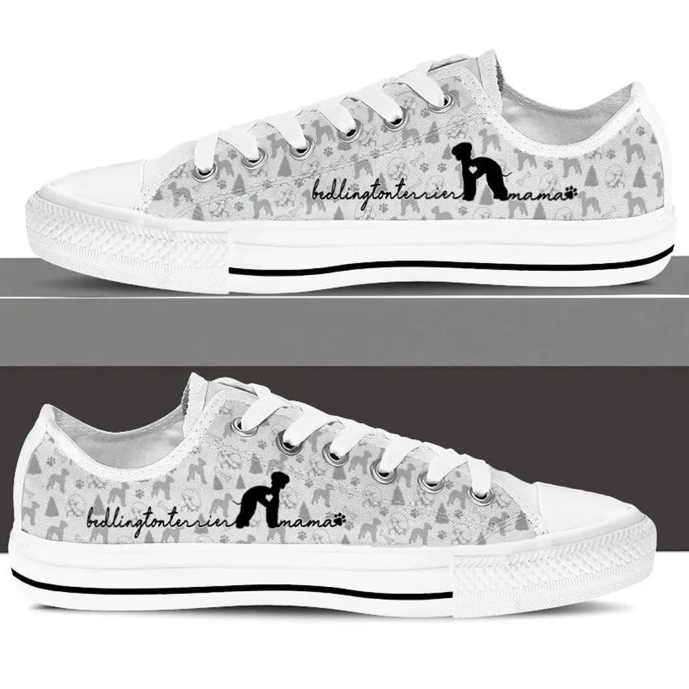 Bedlington Terrier Low Top Shoes, Dog Printed Shoes, Canvas Shoes For Men, Women