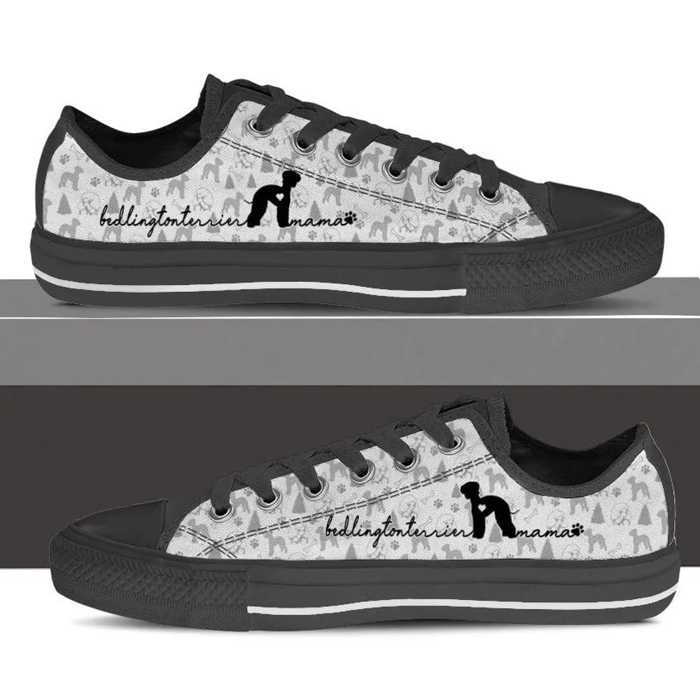 Bedlington Terrier Low Top Shoes, Dog Printed Shoes, Canvas Shoes For Men, Women