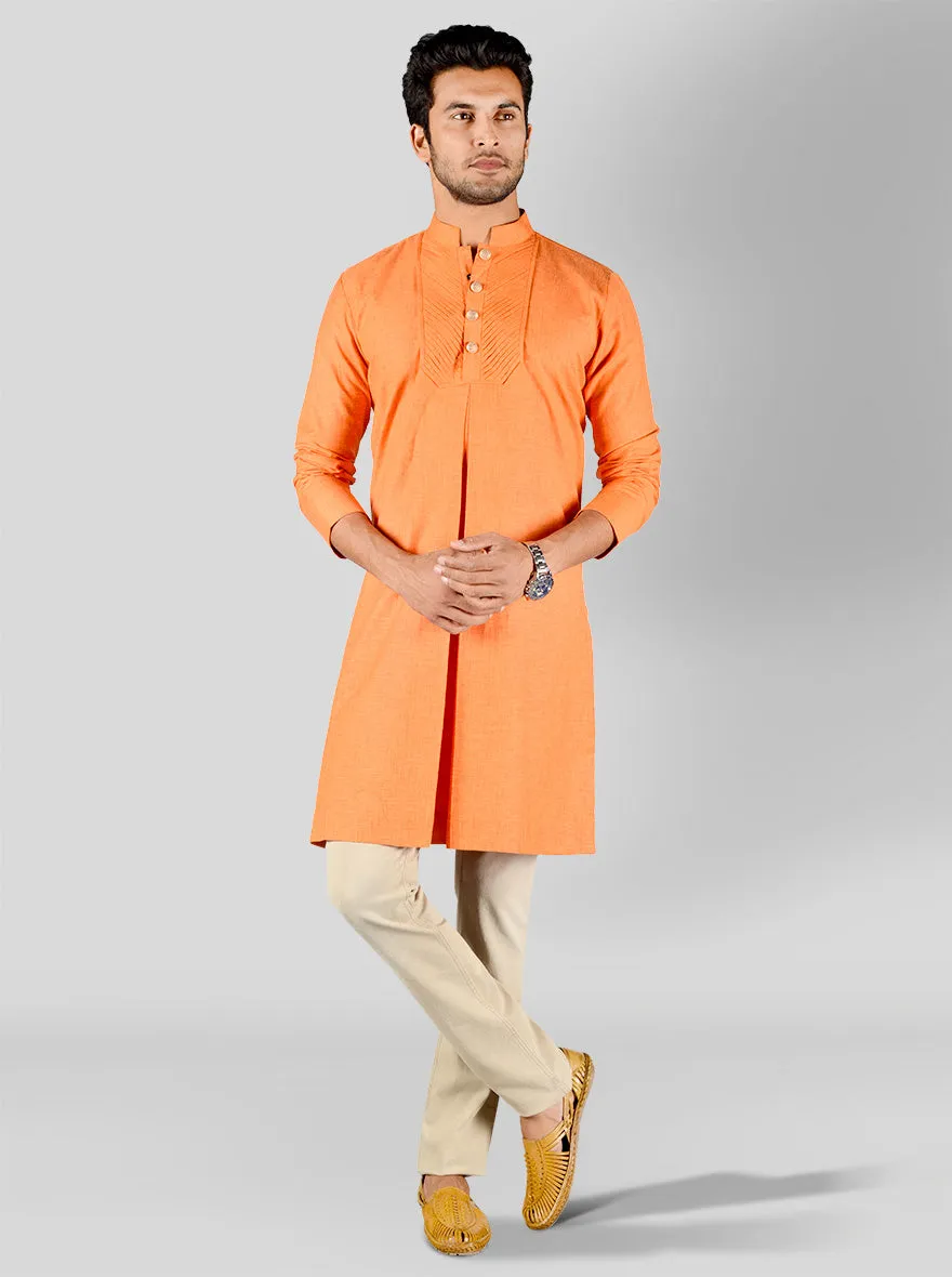 Bright Orange Kurta | Azania