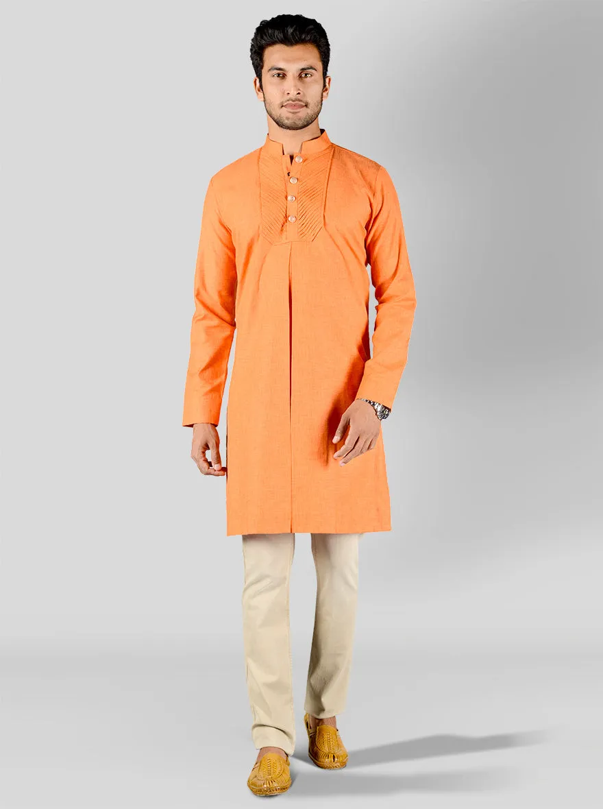 Bright Orange Kurta | Azania