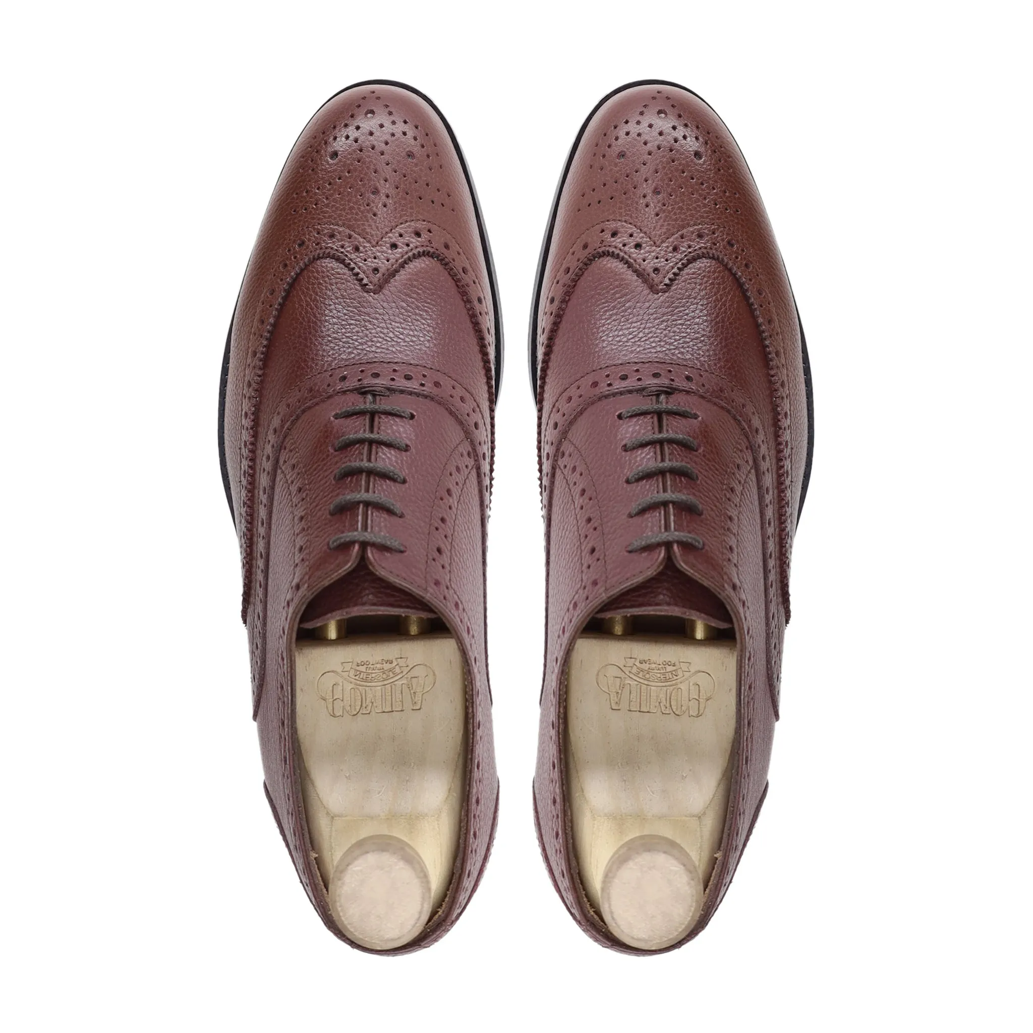 Capellen - Men's Oxblood Pebble Grain Oxford Shoe