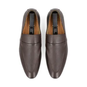 Classy Thin Strapped Loafers - Brown