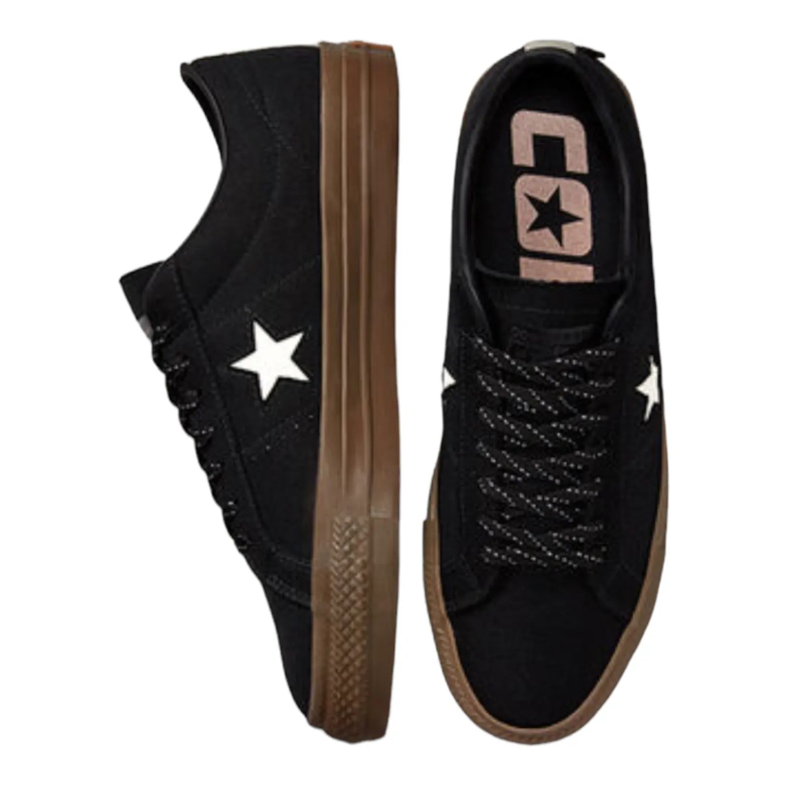 Converse Cons One Star Pro Cordura Canvas Black/White/Dark Gum