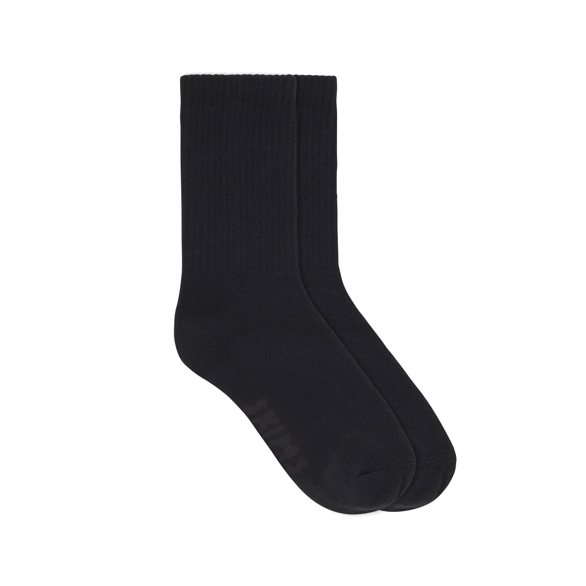 COTTON ACTIVE CREW SOCK | SOOT