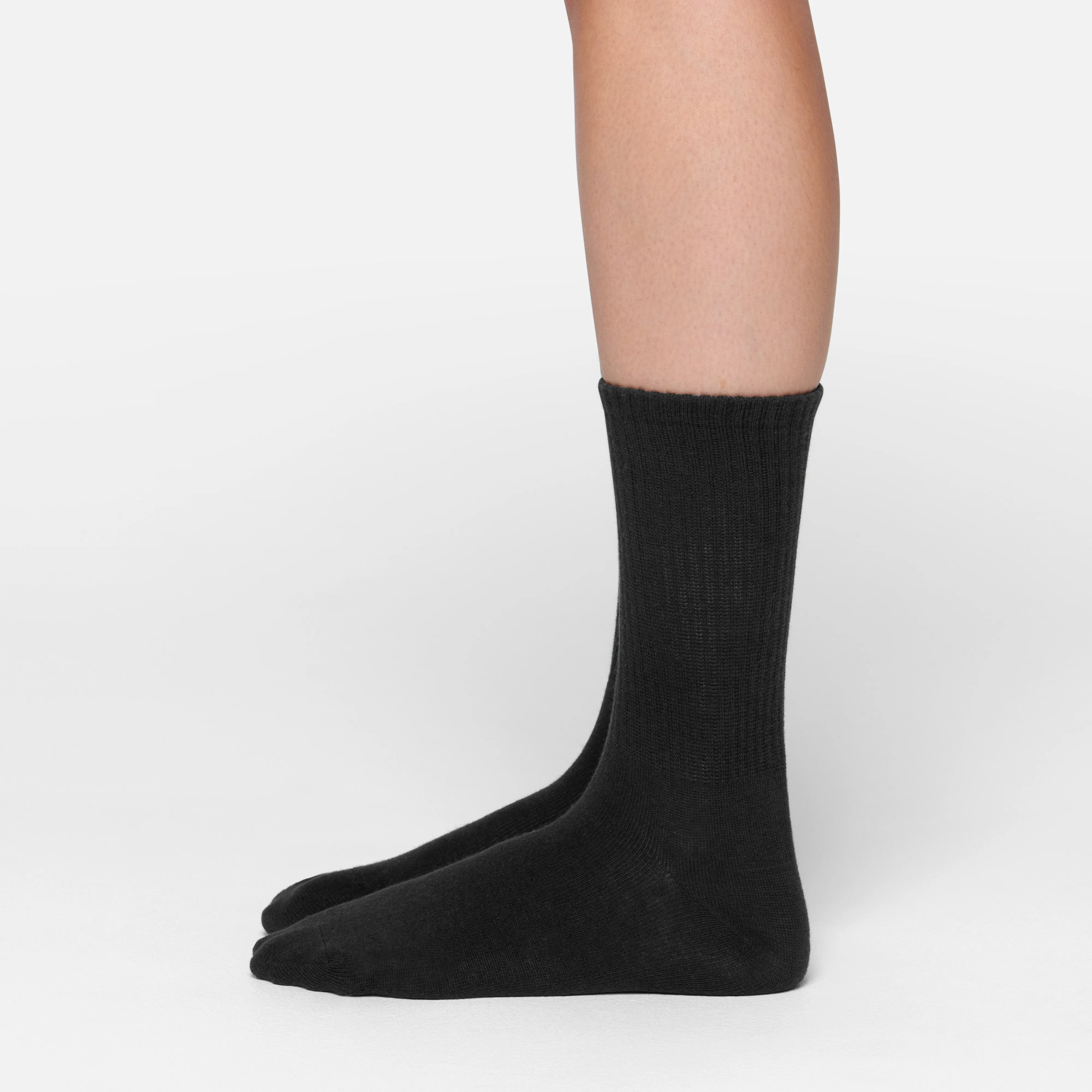 COTTON ACTIVE CREW SOCK | SOOT