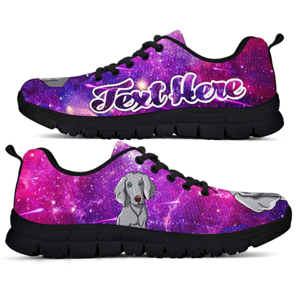 Custom Name Weimaraner Sneaker, Galaxy Weimaraner Dog Lovers Sneakers Running Shoes Gift Men Women, Best Running Shoes