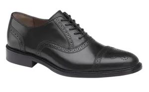 Daley Cap Toe Black Full Grain Leather