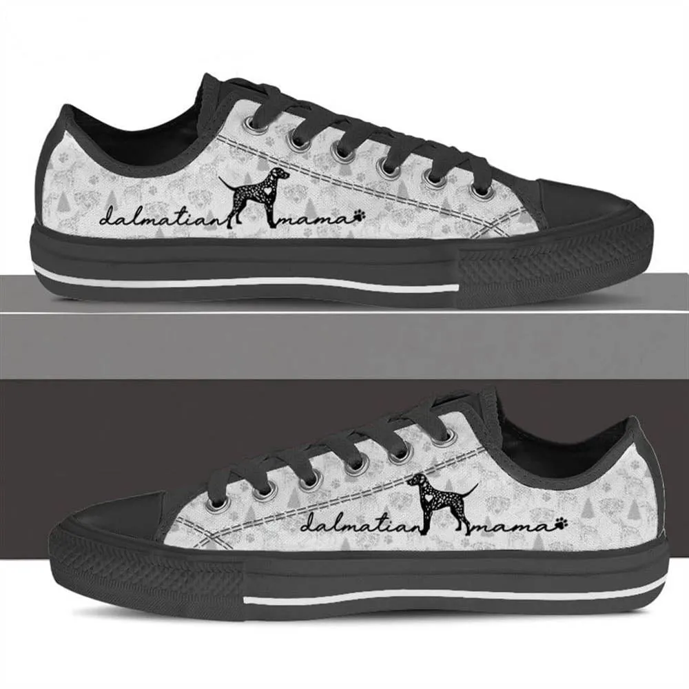 Dalmatian Low Top Shoes, Dog Printed Shoes, Canvas Shoes For Men, Women