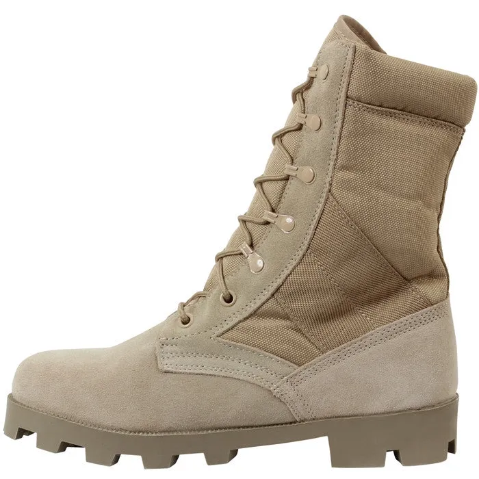 Desert Tan - Panama Sole Military Speedlace Jungle Boots - Leather 8 in.