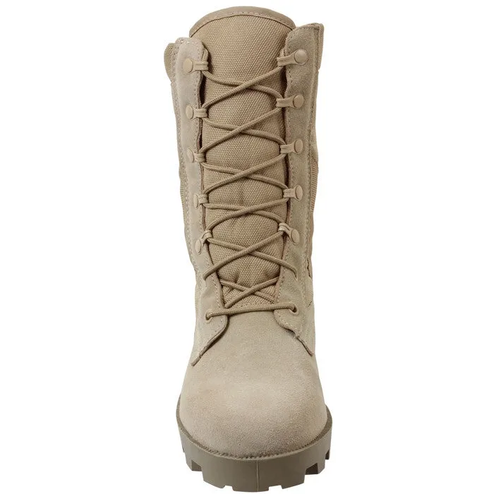 Desert Tan - Panama Sole Military Speedlace Jungle Boots - Leather 8 in.