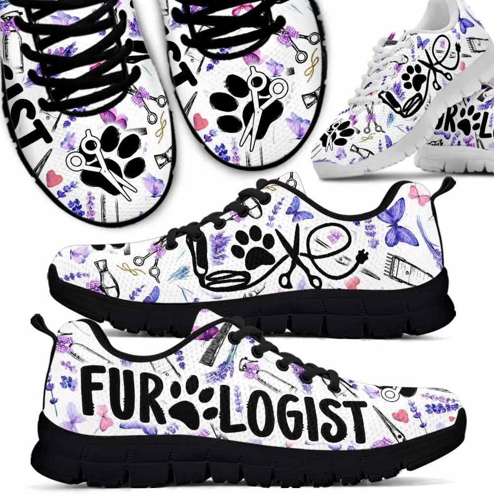 Dog Groomer Sneaker, Dog Groomer Furologist Lavender Tools Sneakers Shoes, Best Running Shoes, Unique Gifts For Dog Lovers