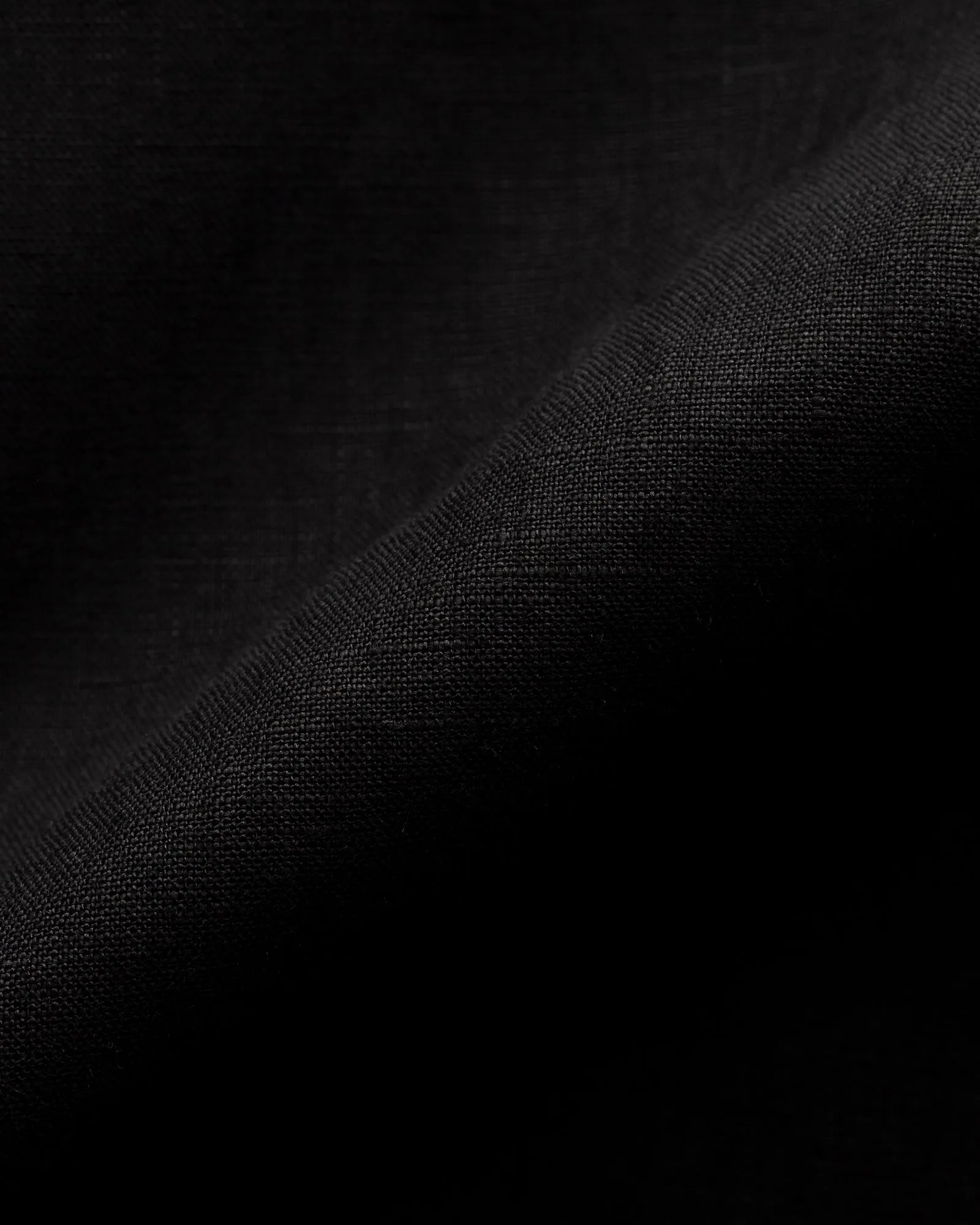 ETON 10000321818 BLACK SLIM LINEN SC SHIRT