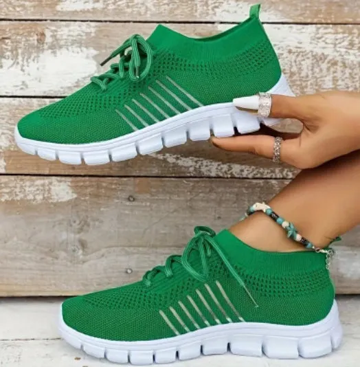 Flying Woven Mesh Women's Shoes Breathable Sneakers