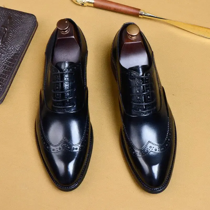 Genuine Leather Formal Oxford Shoes