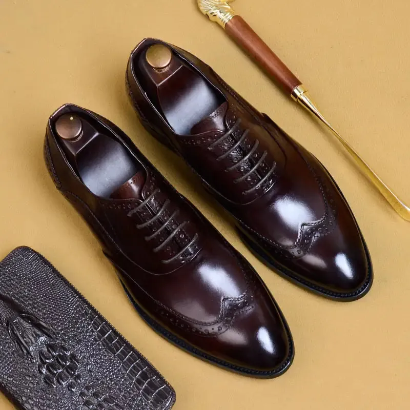 Genuine Leather Formal Oxford Shoes