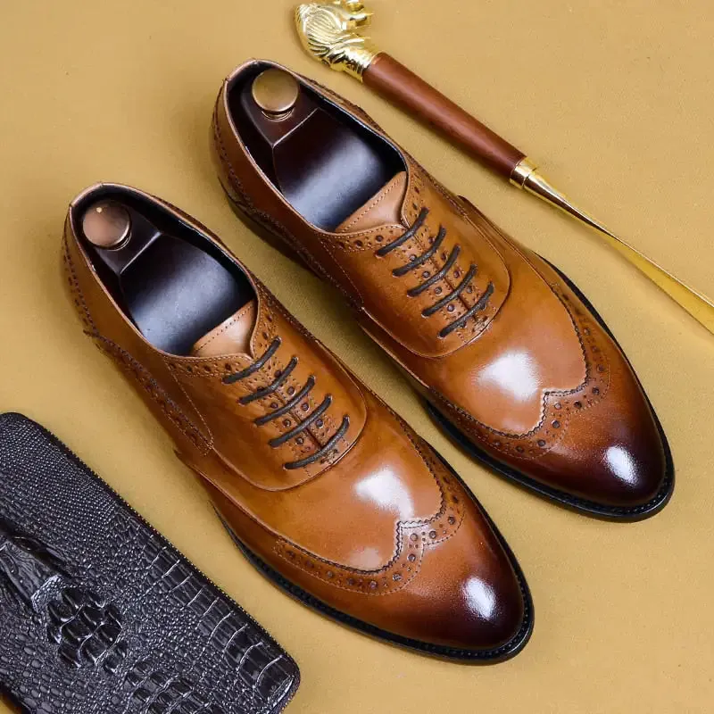 Genuine Leather Formal Oxford Shoes