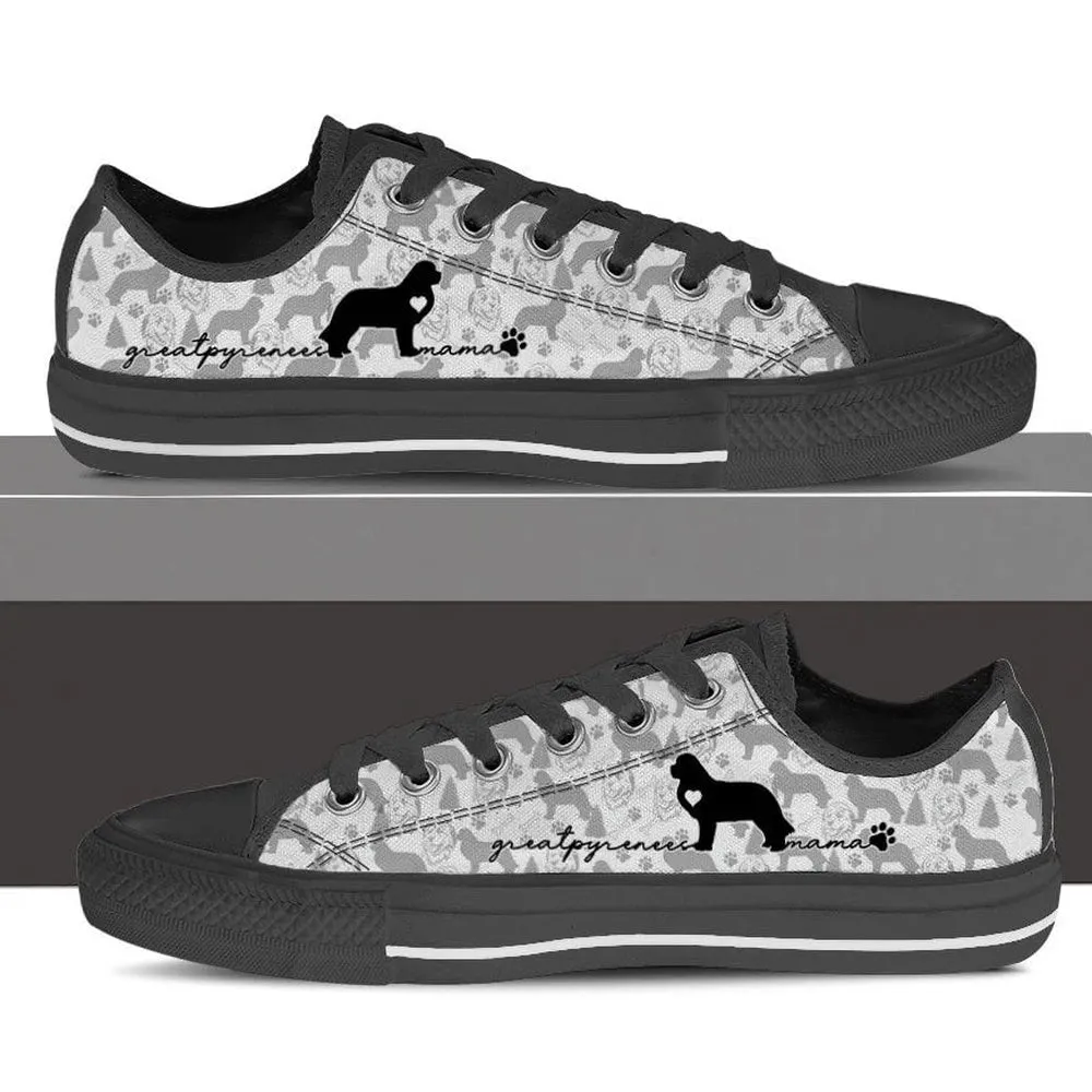 Great Pyrenees Low Top Shoes - Christmas Holiday Gift For Dog Lovers, Dog Printed Shoes, Canvas Shoes For Men, Women