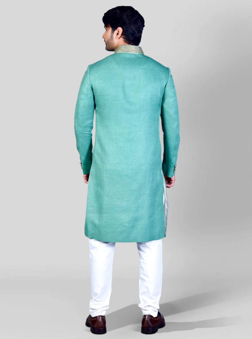 Green Sherwani | Azania