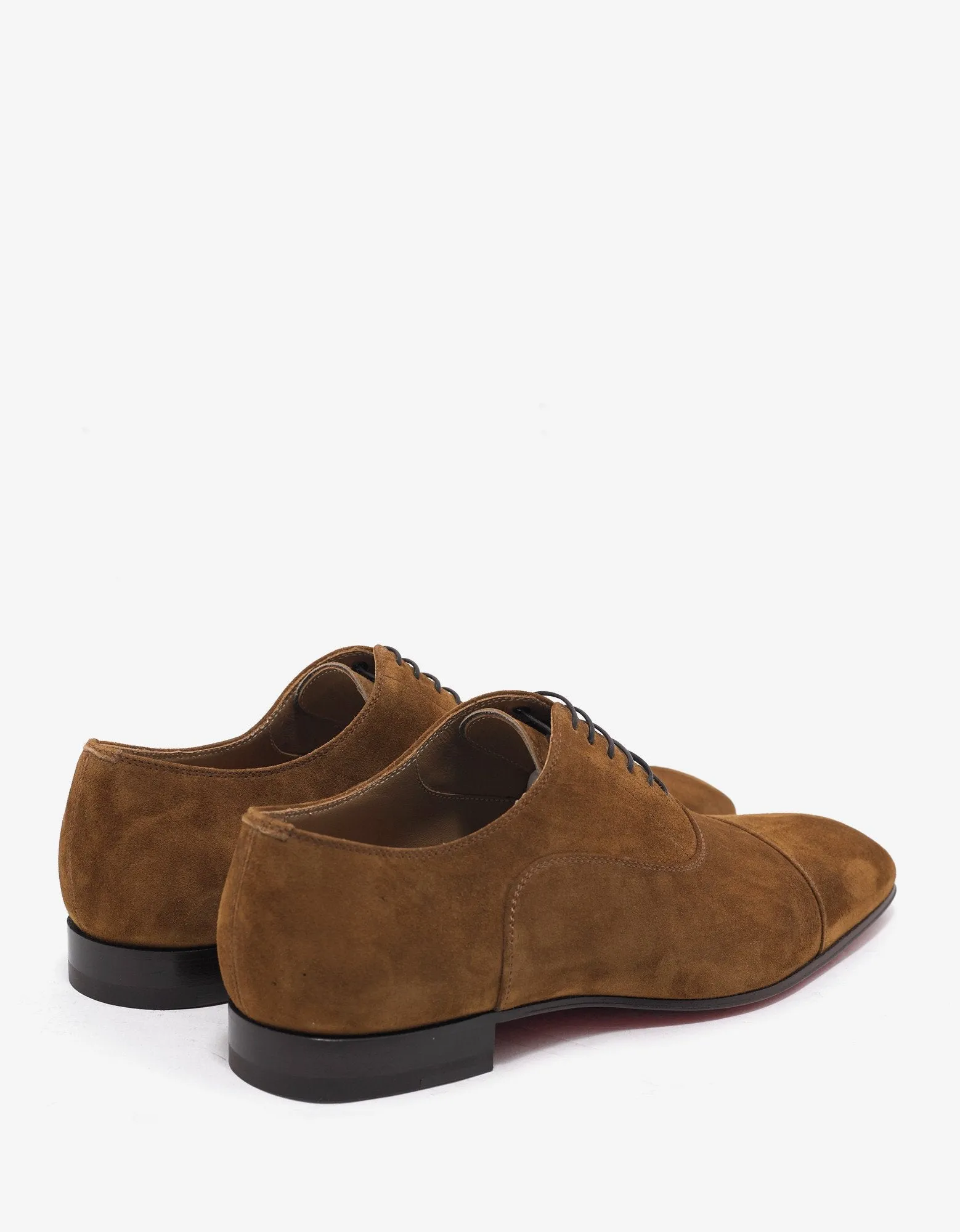 Greggo Flat Nounours Tan Suede Leather Oxford Shoes