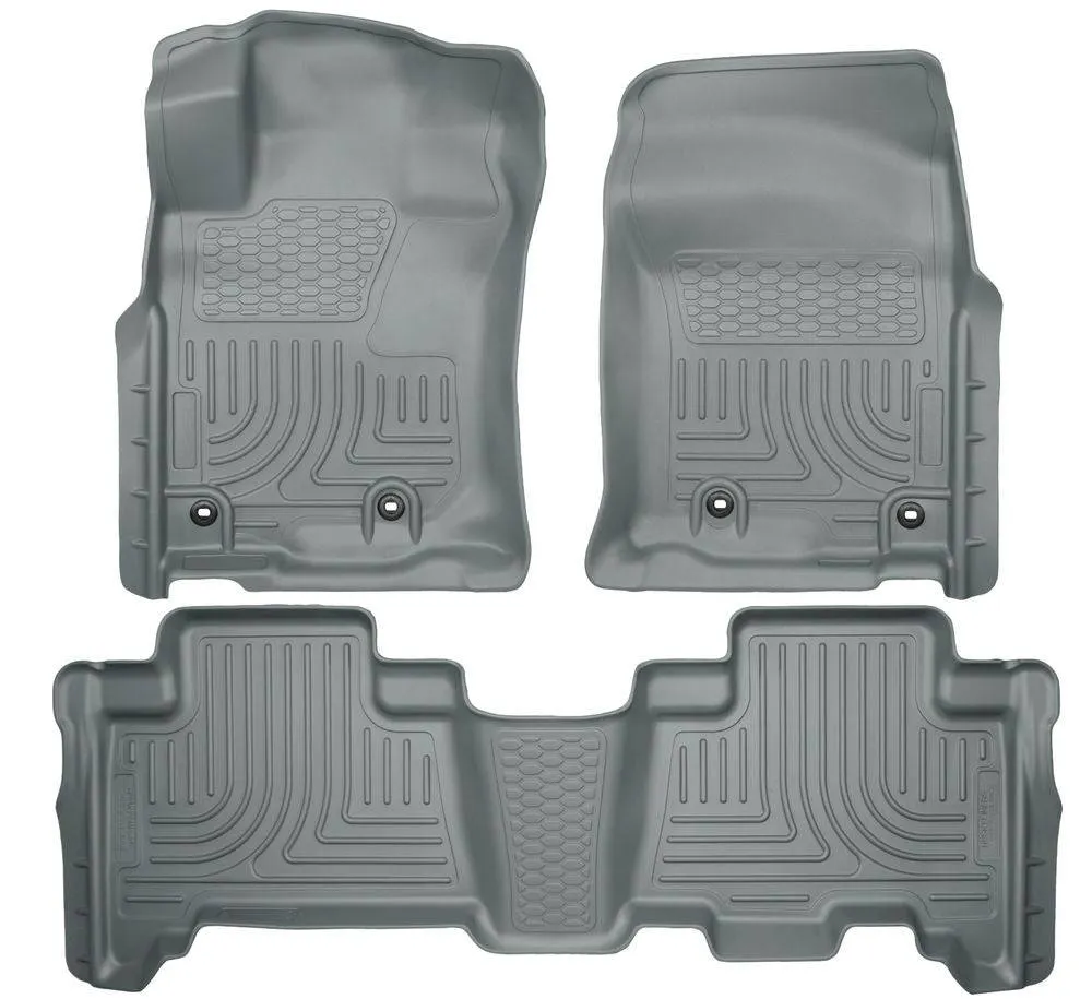 Huskey Weatherbeater Grey Front and Rear Floor Liners 2024-2014 Toyota 4Runner  (99572)