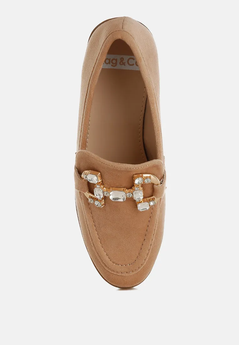 Maestro Diamante Embellished Horsebit Loafers