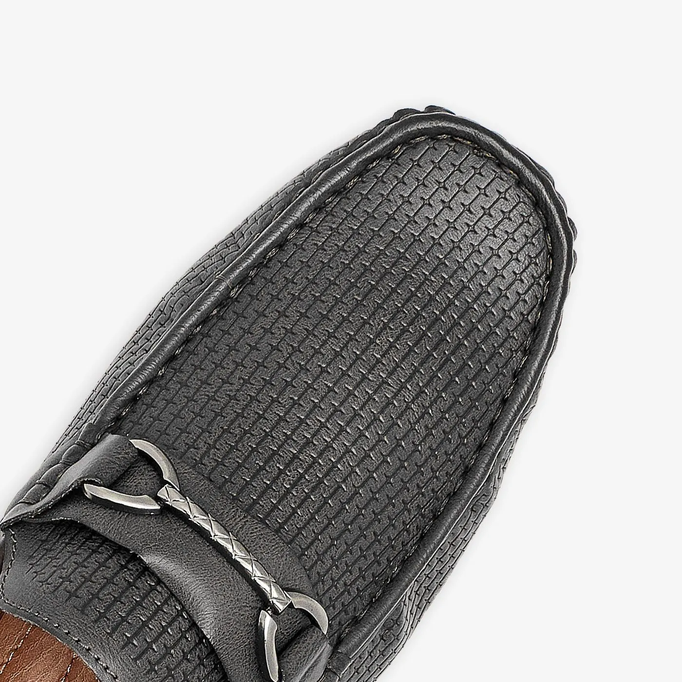 Mens Horsebit Buckle Loafers