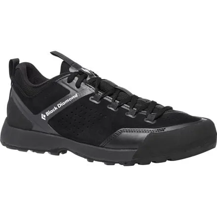 Men's Mission XP Leather Sneakers Black Diamond, Black-Granite