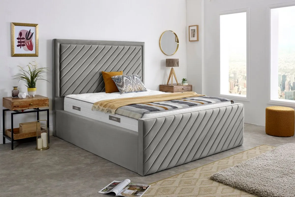 Oxford Upholstered Ottoman Bed