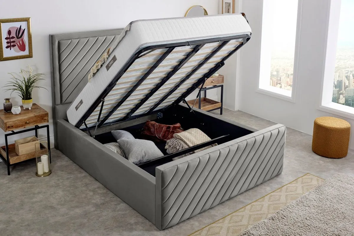 Oxford Upholstered Ottoman Bed