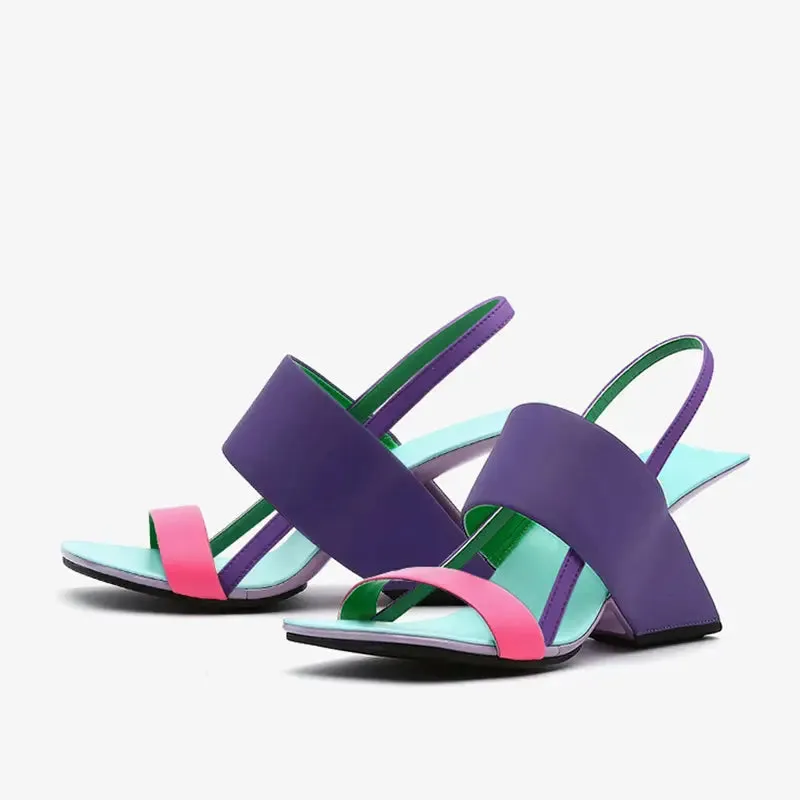 Pam Purple Open Toe Sandals