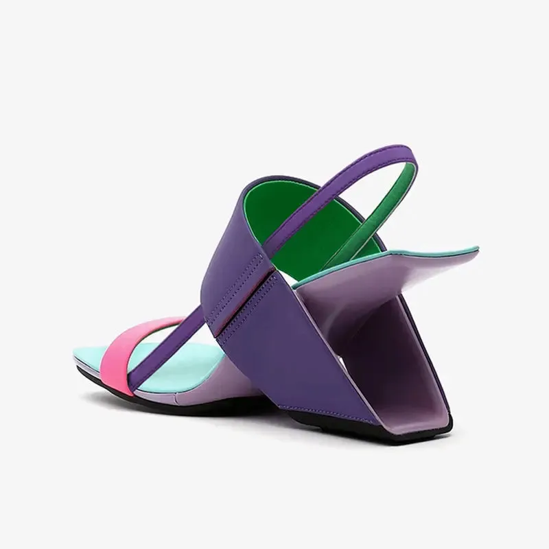 Pam Purple Open Toe Sandals