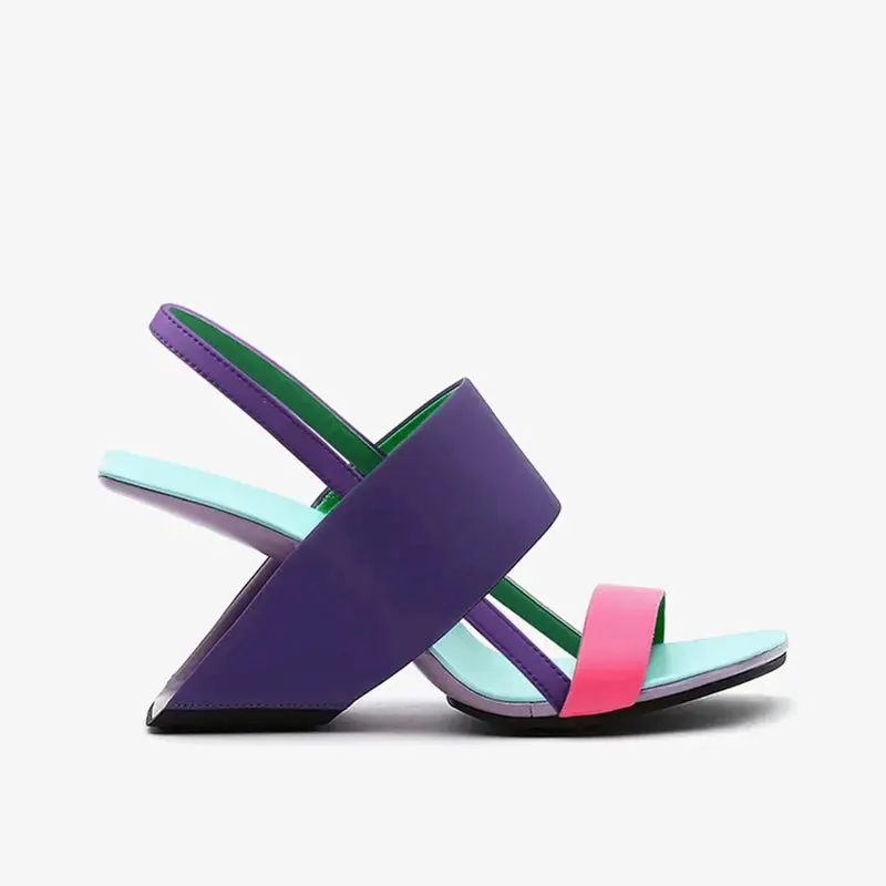 Pam Purple Open Toe Sandals