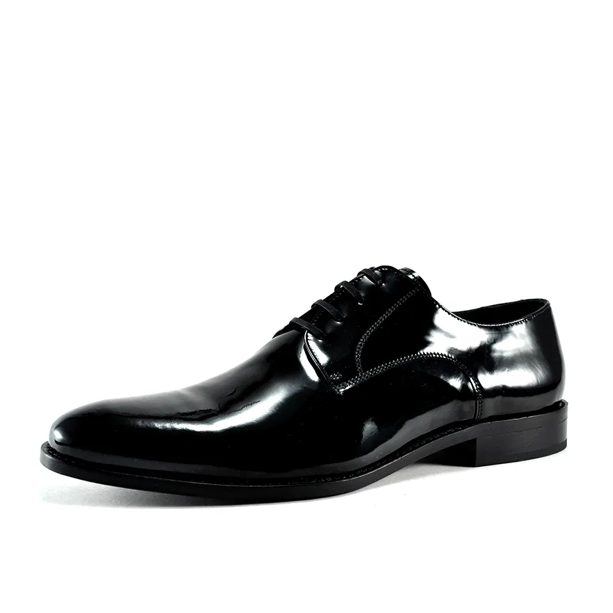 Plain Toe Black (patented Leather)