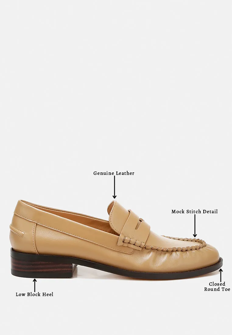 Plavia Genuine Leather Loafers