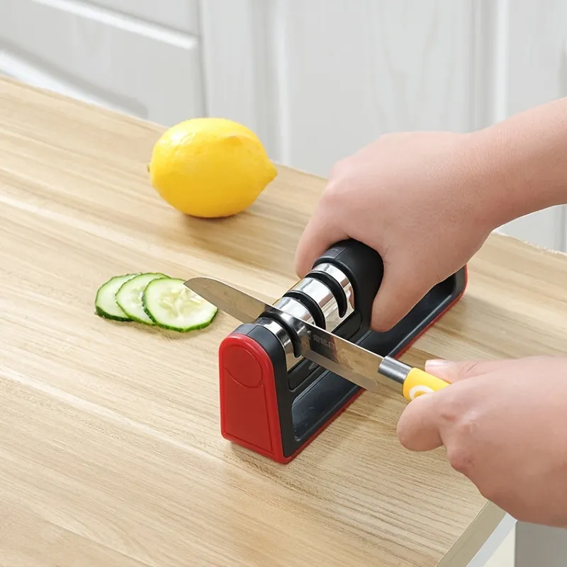 Portable Multifunctional Knife Sharpener with Ergonomic Grip for Easy Sharpening