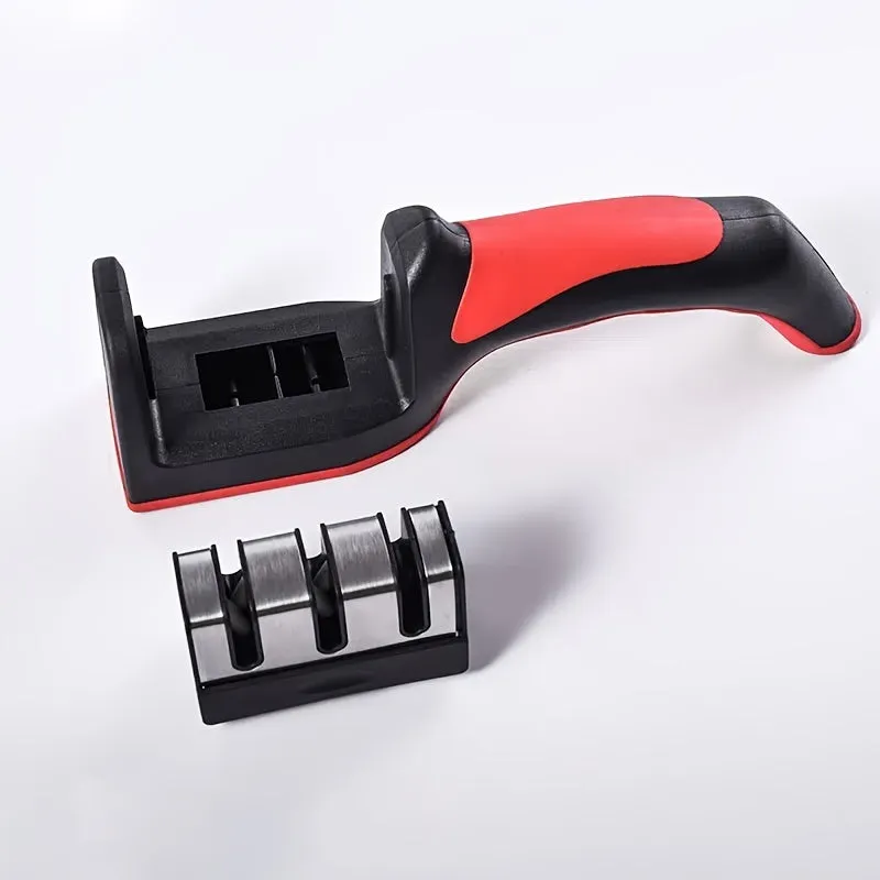 Portable Multifunctional Knife Sharpener with Ergonomic Grip for Easy Sharpening