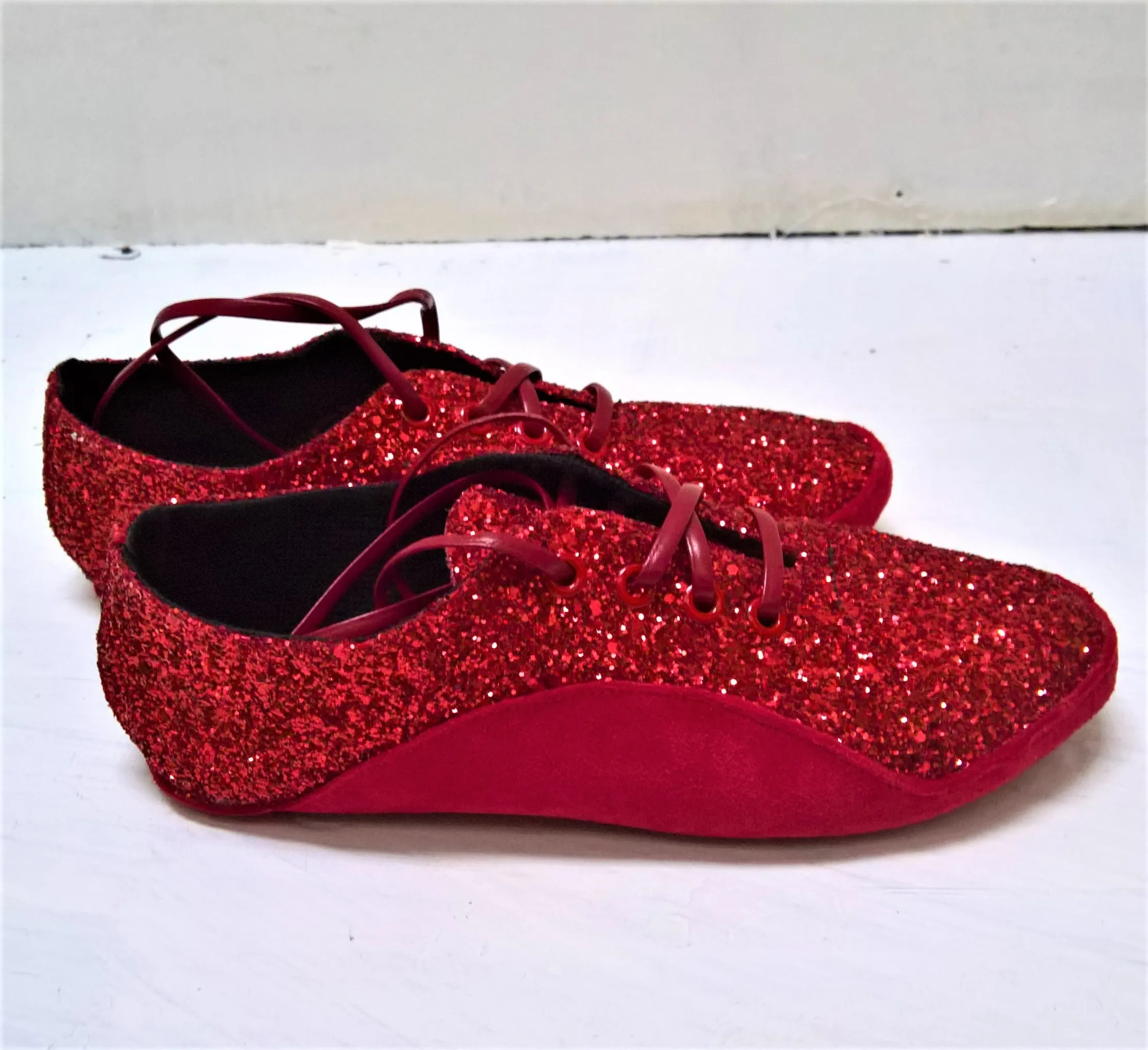 Red Glitter "Dorothy" Tightrope Shoes