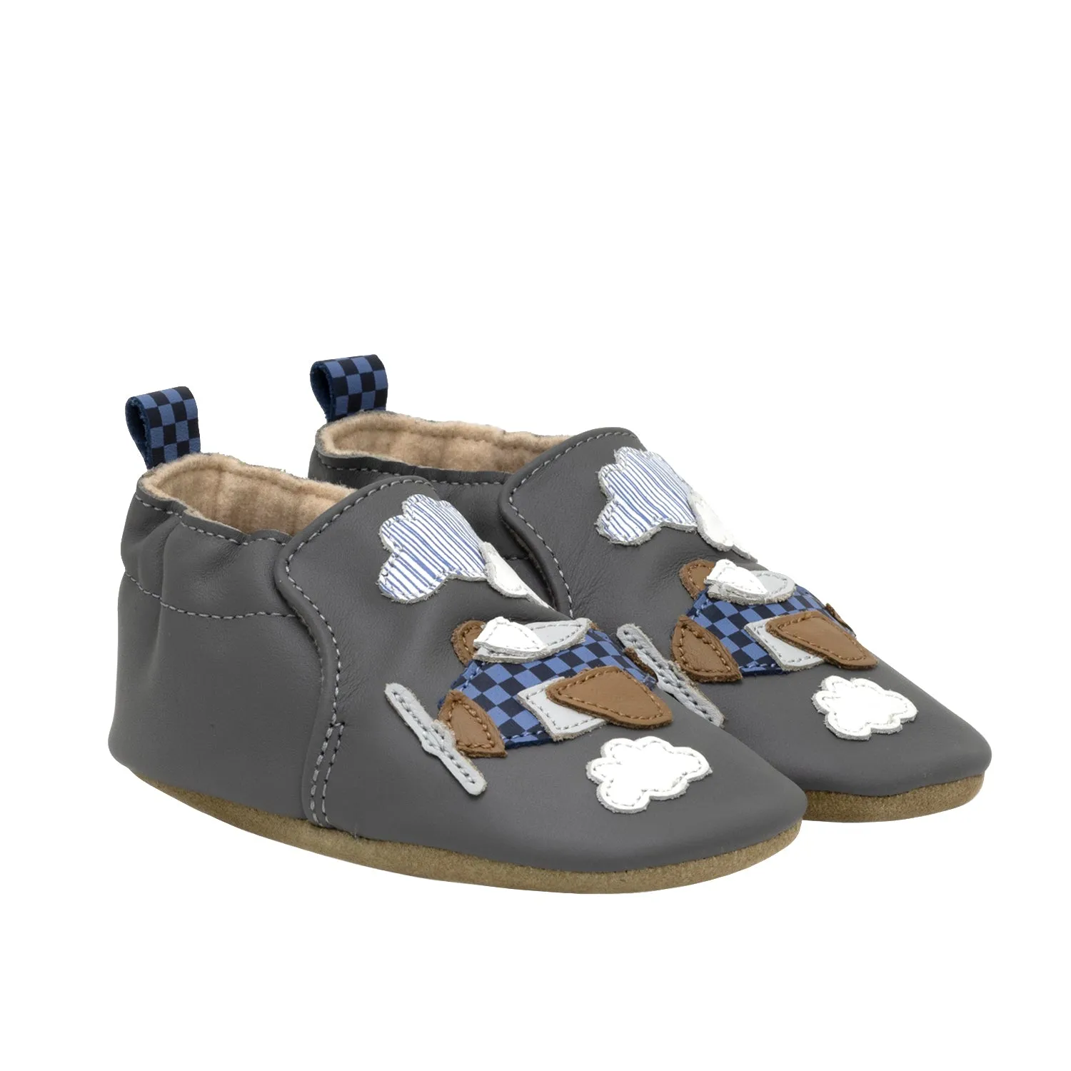 Robeez Little Co-Pilot Soft Soles Color: Grey